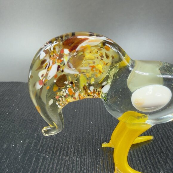 Vintage Italian Art Glass Rooster Chicken Bird Blown Glass Small Figurine Italy - Picture 3 of 11